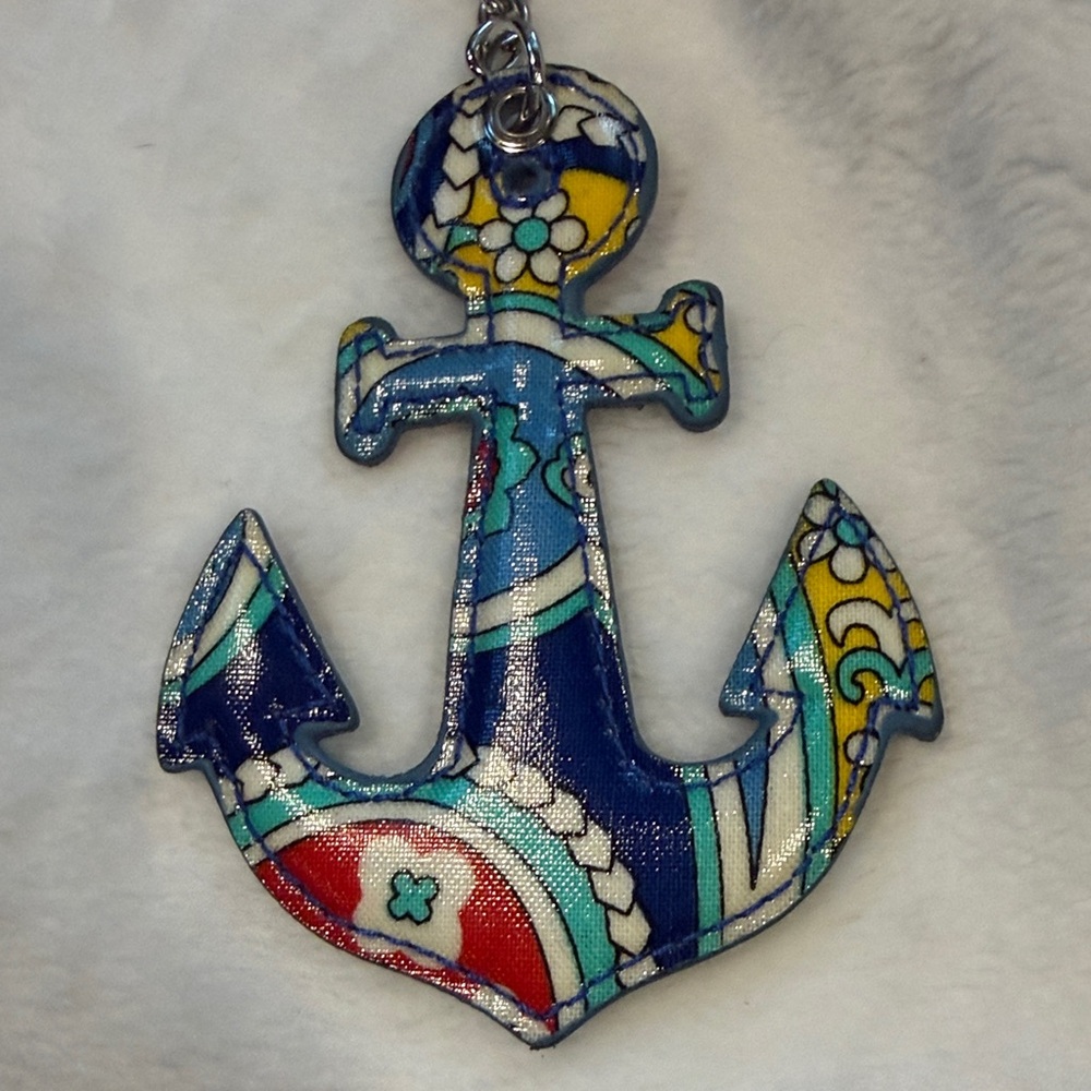 Vera Bradley Anchor Keychain - Picture 3 of 4
